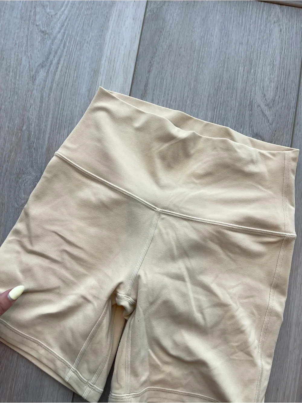 lululemon athletica Women's High-Rise Bike Shorts in Pale Yellow